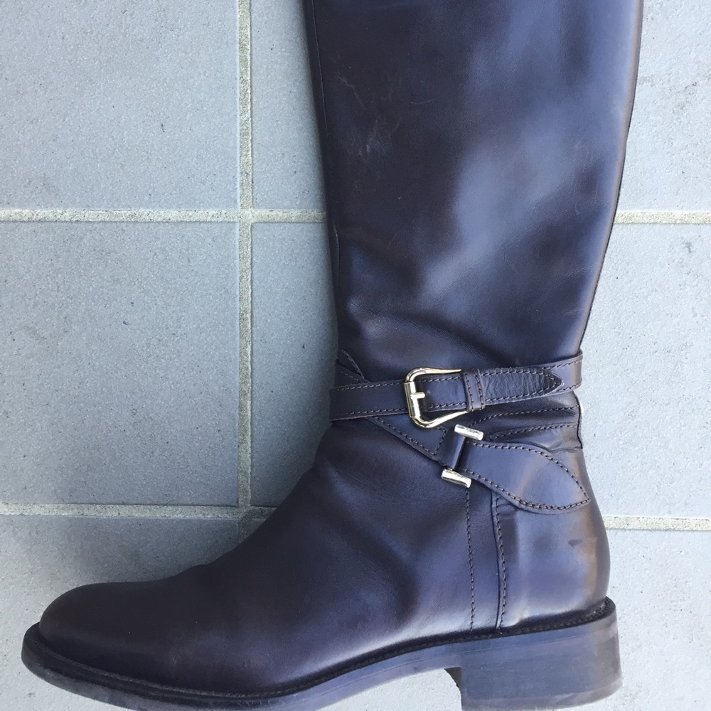 Geox dark brown Womens riding boot, size 8 1/2. Good condition!